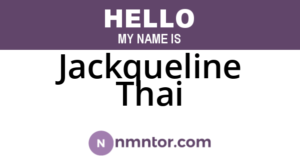 Jackqueline Thai
