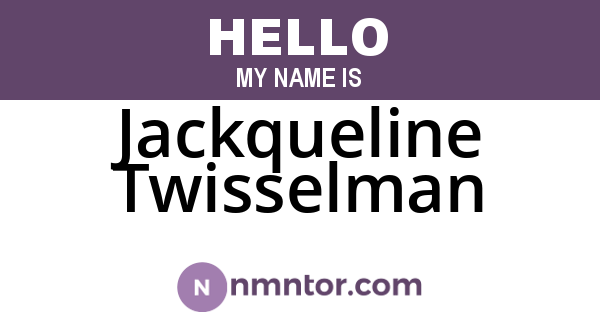 Jackqueline Twisselman