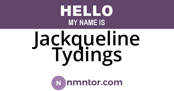Jackqueline Tydings