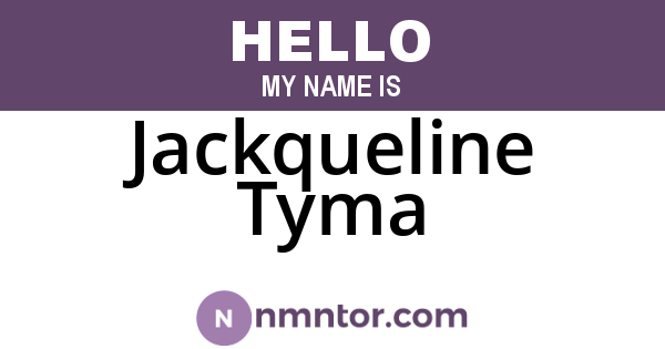 Jackqueline Tyma
