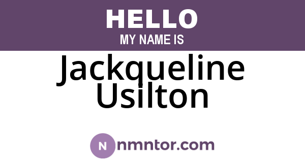 Jackqueline Usilton