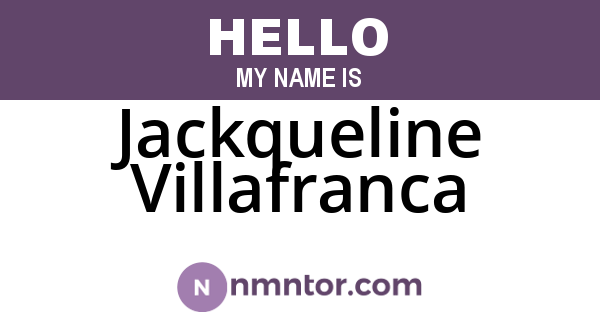 Jackqueline Villafranca