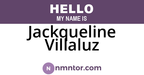 Jackqueline Villaluz