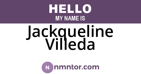Jackqueline Villeda