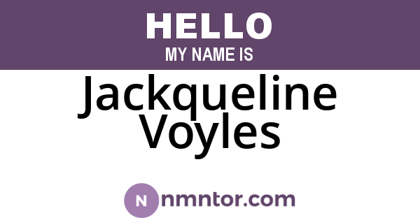 Jackqueline Voyles