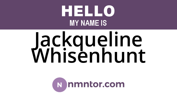 Jackqueline Whisenhunt