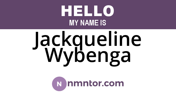 Jackqueline Wybenga