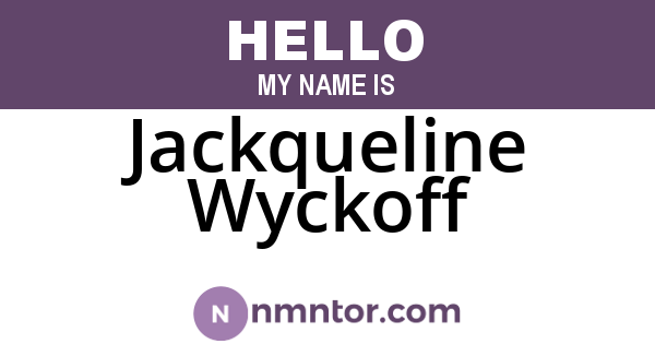Jackqueline Wyckoff