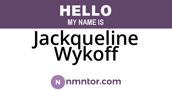 Jackqueline Wykoff