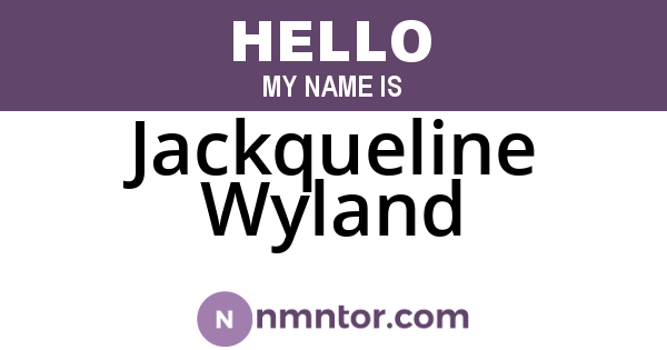 Jackqueline Wyland