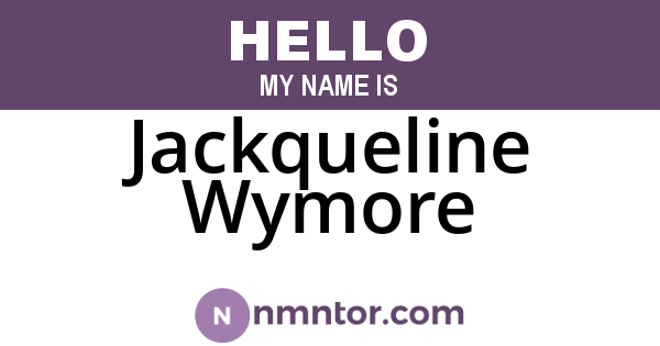 Jackqueline Wymore