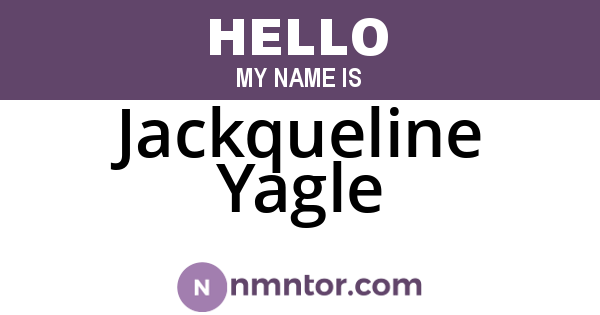 Jackqueline Yagle