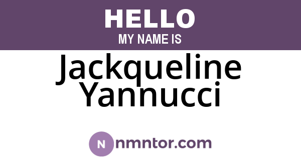 Jackqueline Yannucci
