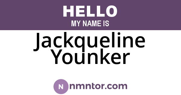 Jackqueline Younker