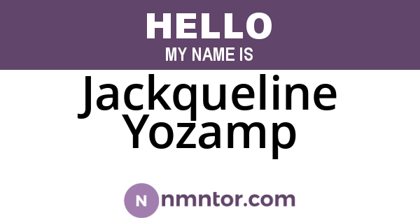 Jackqueline Yozamp