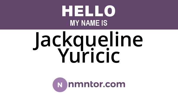 Jackqueline Yuricic