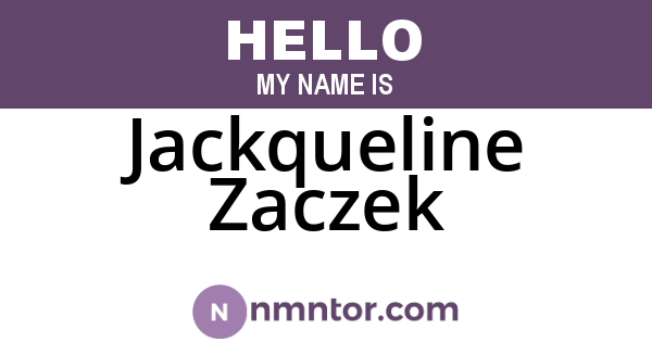 Jackqueline Zaczek