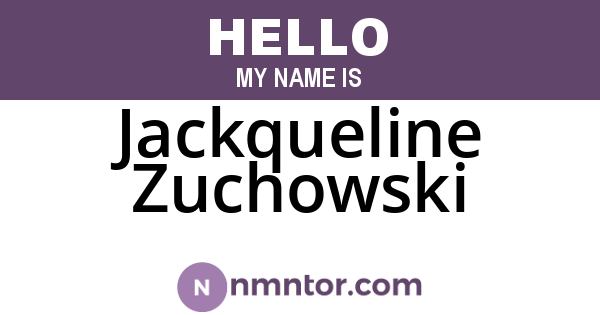 Jackqueline Zuchowski