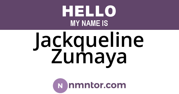Jackqueline Zumaya