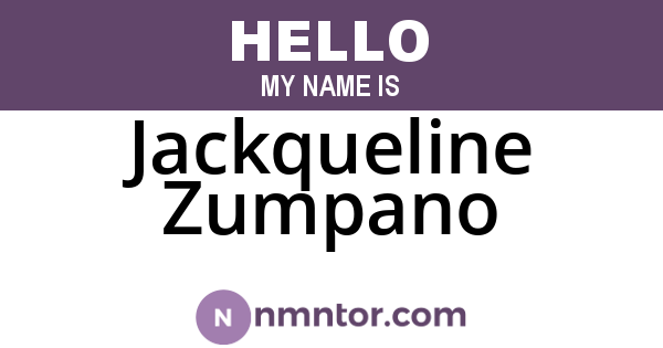 Jackqueline Zumpano
