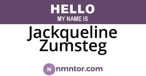 Jackqueline Zumsteg