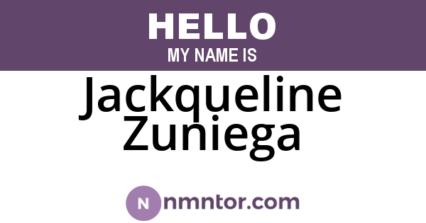Jackqueline Zuniega