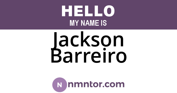 Jackson Barreiro