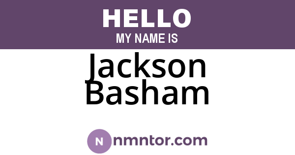 Jackson Basham