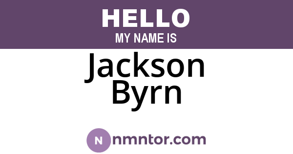 Jackson Byrn