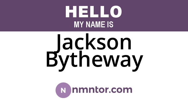 Jackson Bytheway