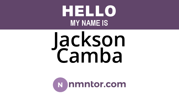 Jackson Camba