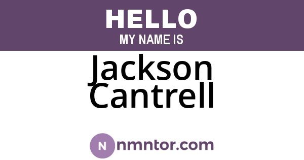 Jackson Cantrell