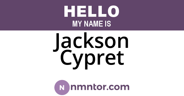 Jackson Cypret
