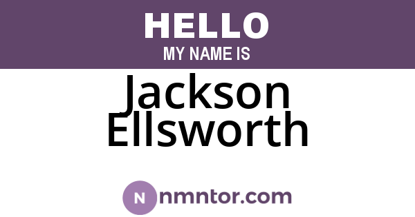 Jackson Ellsworth