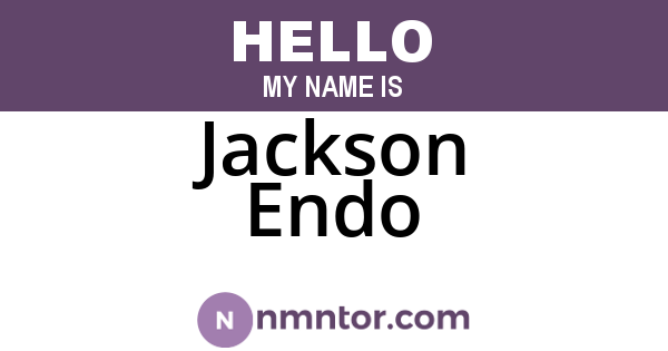 Jackson Endo
