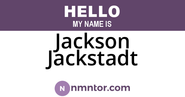 Jackson Jackstadt