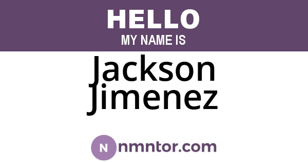 Jackson Jimenez