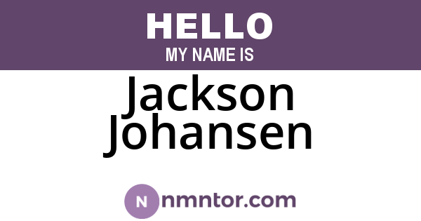 Jackson Johansen