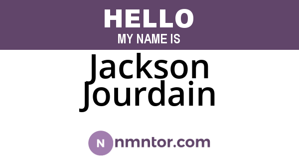Jackson Jourdain