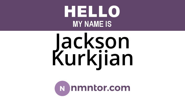 Jackson Kurkjian