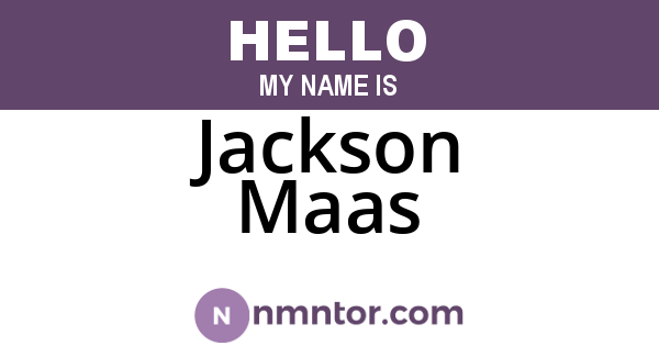 Jackson Maas