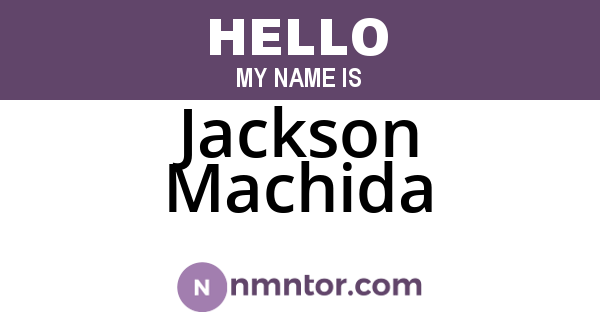 Jackson Machida