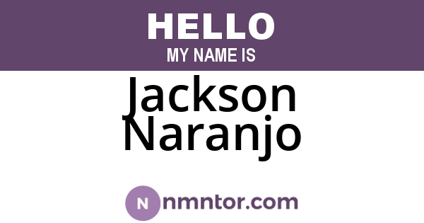 Jackson Naranjo