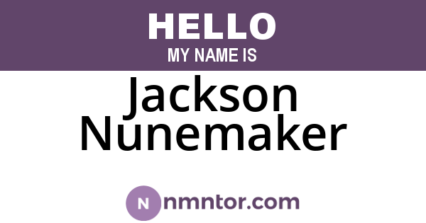 Jackson Nunemaker