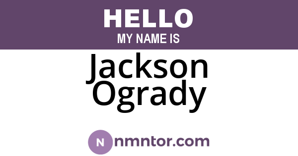 Jackson Ogrady