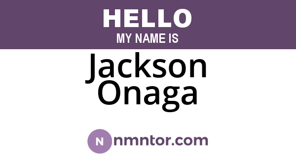 Jackson Onaga