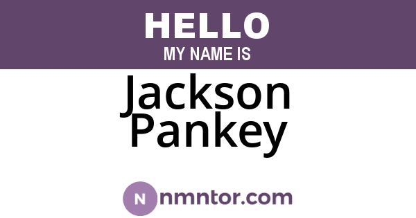 Jackson Pankey