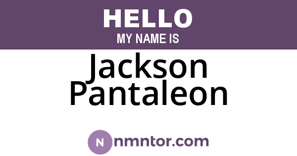 Jackson Pantaleon
