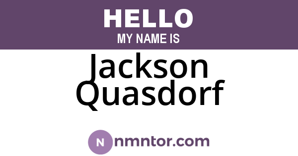 Jackson Quasdorf