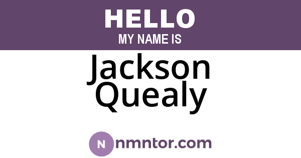 Jackson Quealy